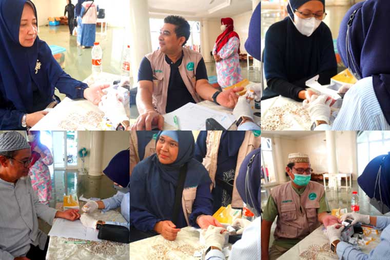 Pemeriksaan Kesehatan Gratis di Masjid Raudhotul Jannah