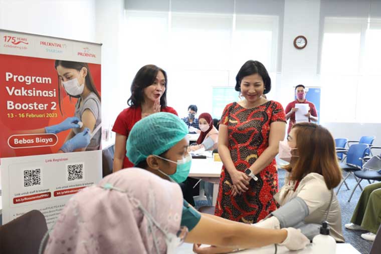 Program Vaksinasi Booster Kedua Kerjasama dengan Prudential Indonesia dan Prudential Syariah