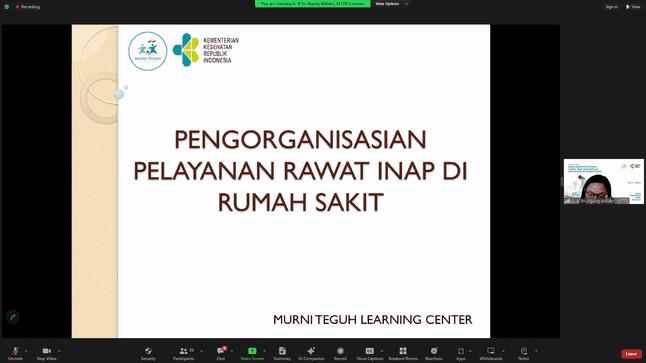 Pelaksanaan Pelatihan Manajemen Pelayanan Rawat Inap Bagi Kepala Unit/Ruangan di Rumah Sakit