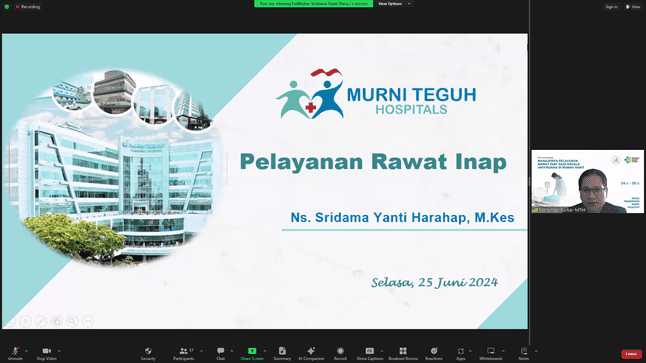 Pelaksanaan Pelatihan Manajemen Pelayanan Rawat Inap Bagi Kepala Unit/Ruangan di Rumah Sakit