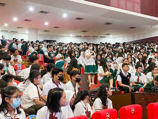  Seminar Edukasi Deteksi Kanker Sejak Dini SMA Prime One School Medan 